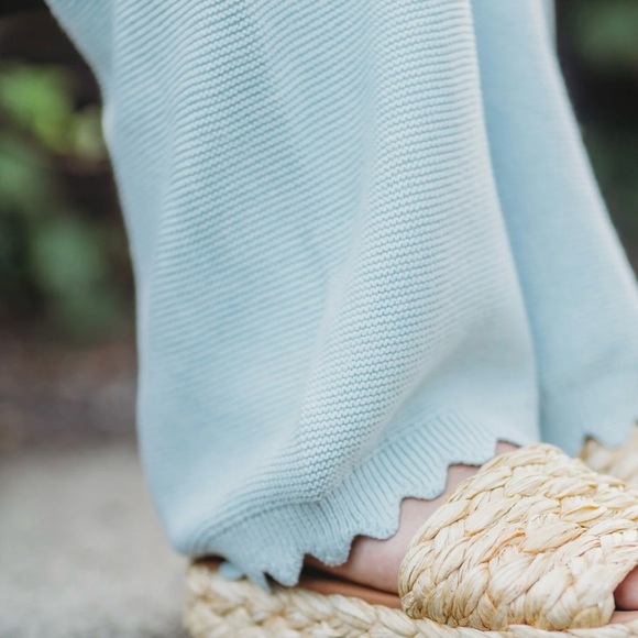 Women's Knit Wide Leg Pant - Picture 3 of 4